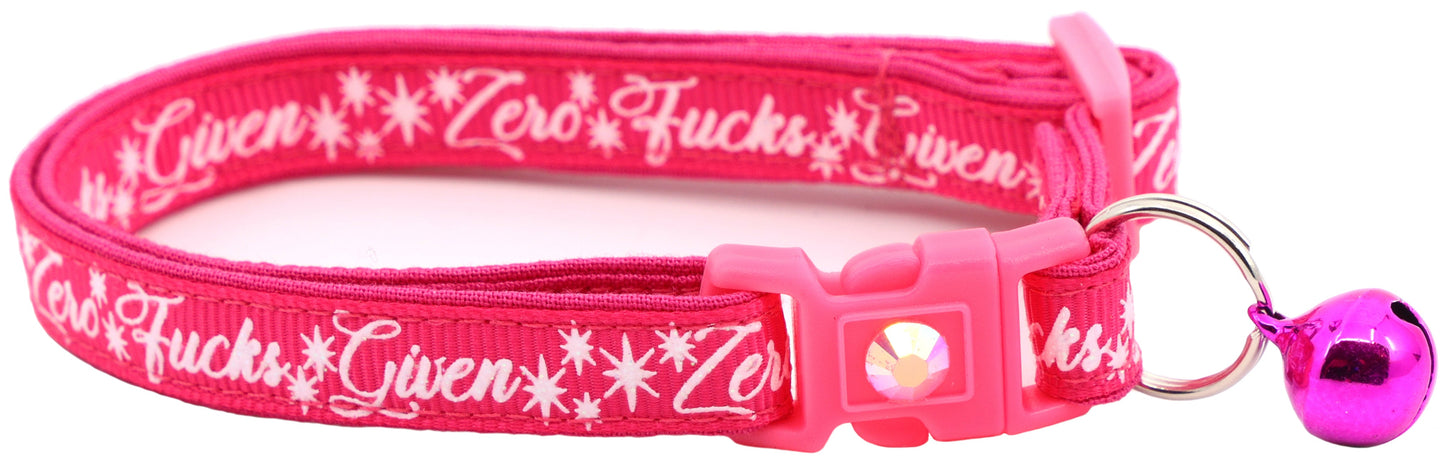 Zero Fucks Given Breakaway Cat Collar-12