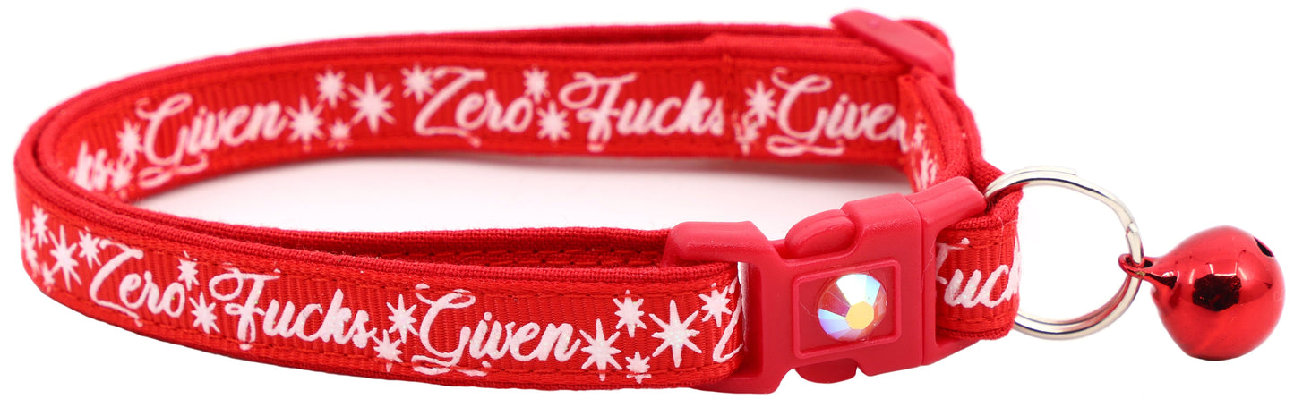 Zero Fucks Given Breakaway Cat Collar-14