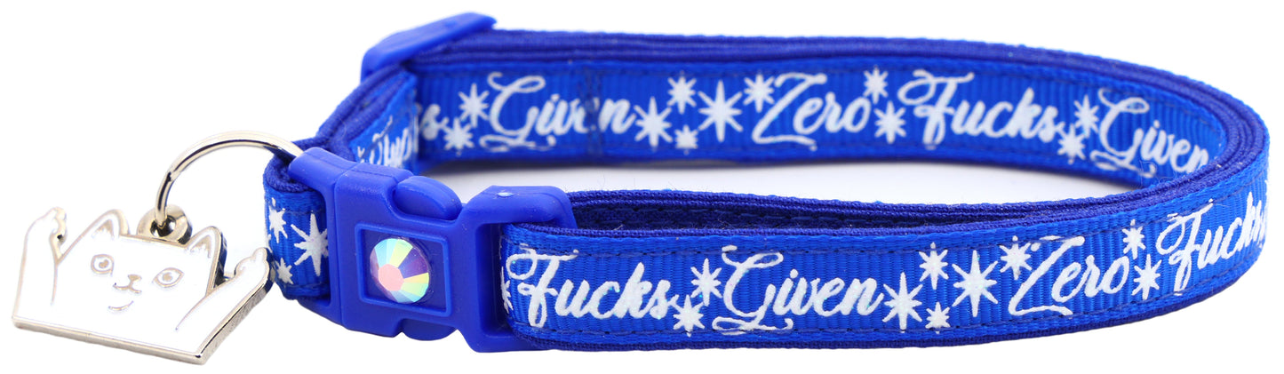 Zero Fucks Given Breakaway Cat Collar-22