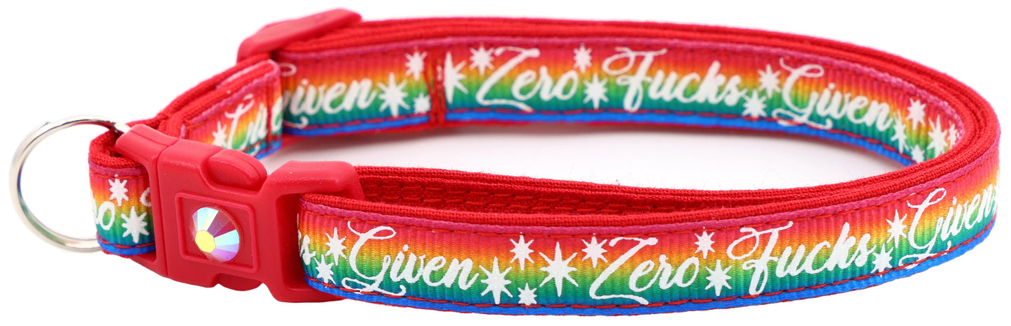 Zero Fucks Given Breakaway Cat Collar-48