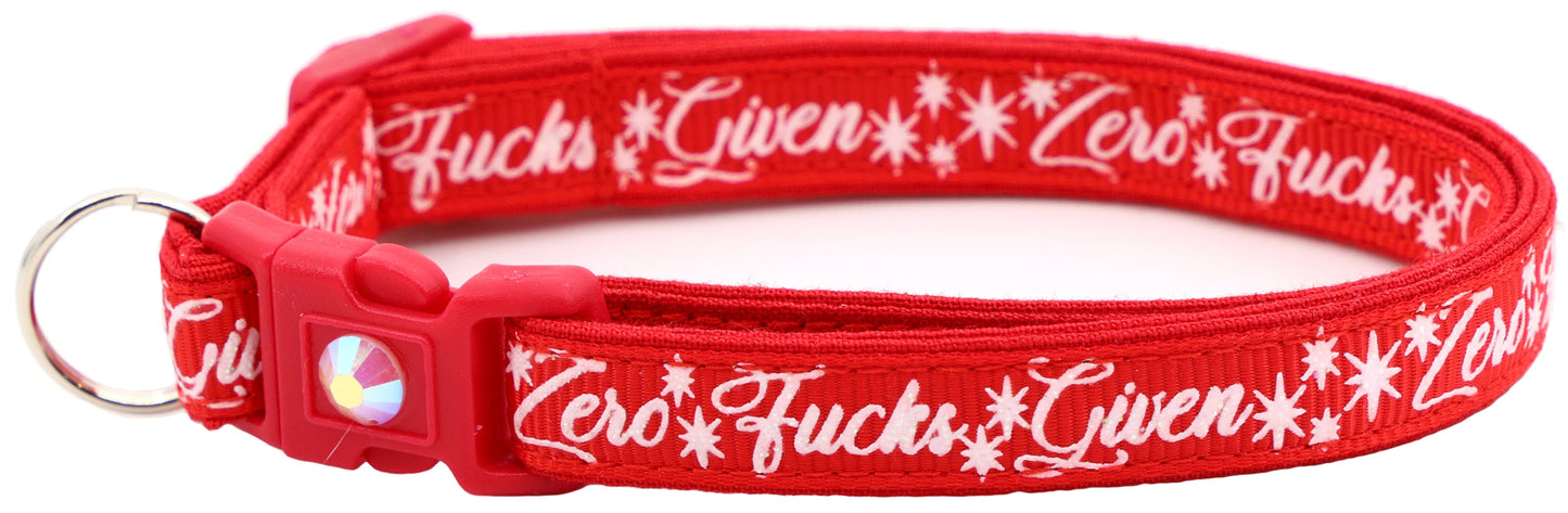Zero Fucks Given Breakaway Cat Collar-47
