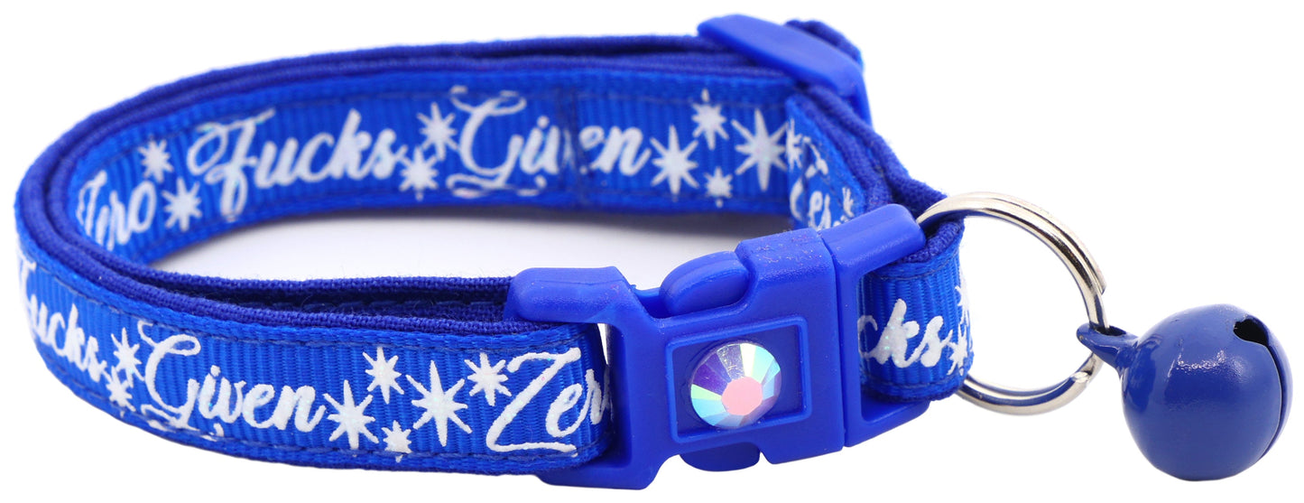 Zero Fucks Given Breakaway Cat Collar-6