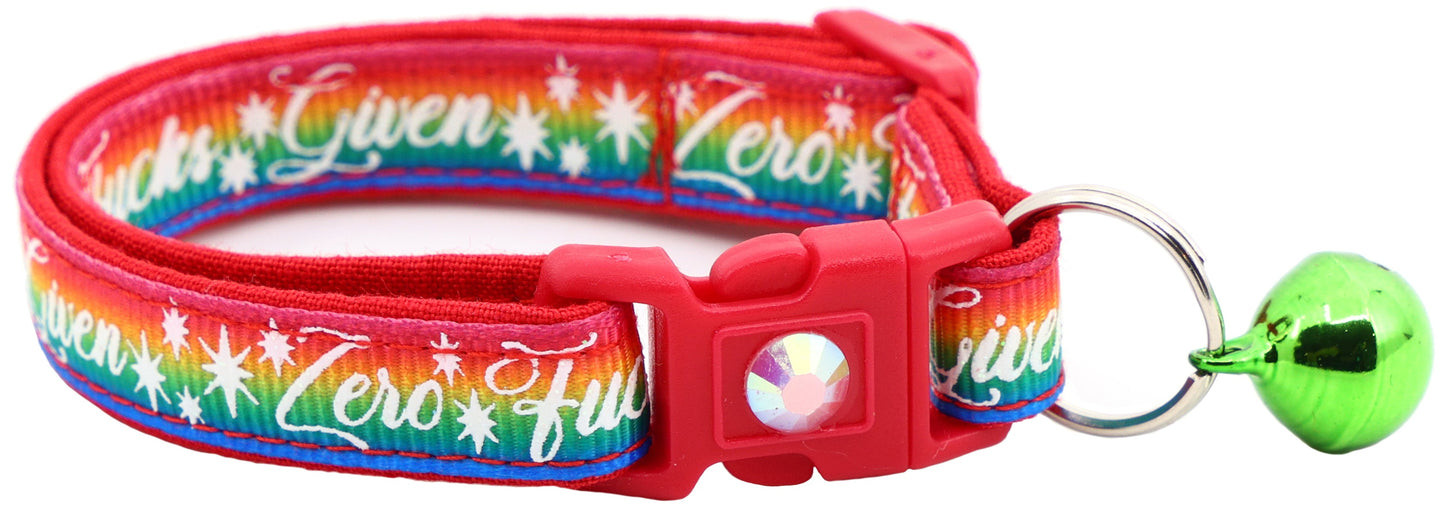 Zero Fucks Given Breakaway Cat Collar-10