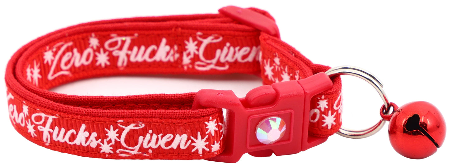 Zero Fucks Given Breakaway Cat Collar-9
