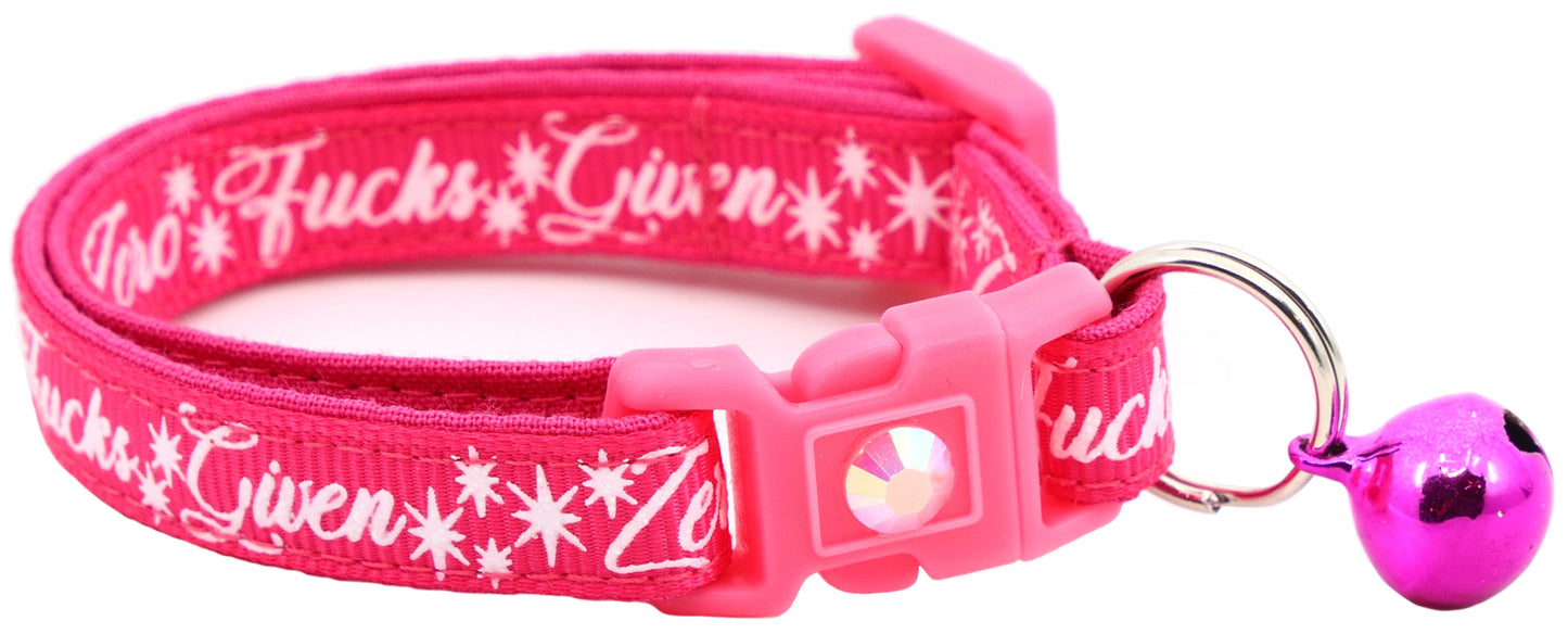 Zero Fucks Given Breakaway Cat Collar-7
