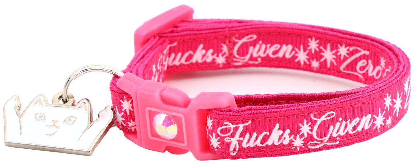 Zero Fucks Given Breakaway Cat Collar-18