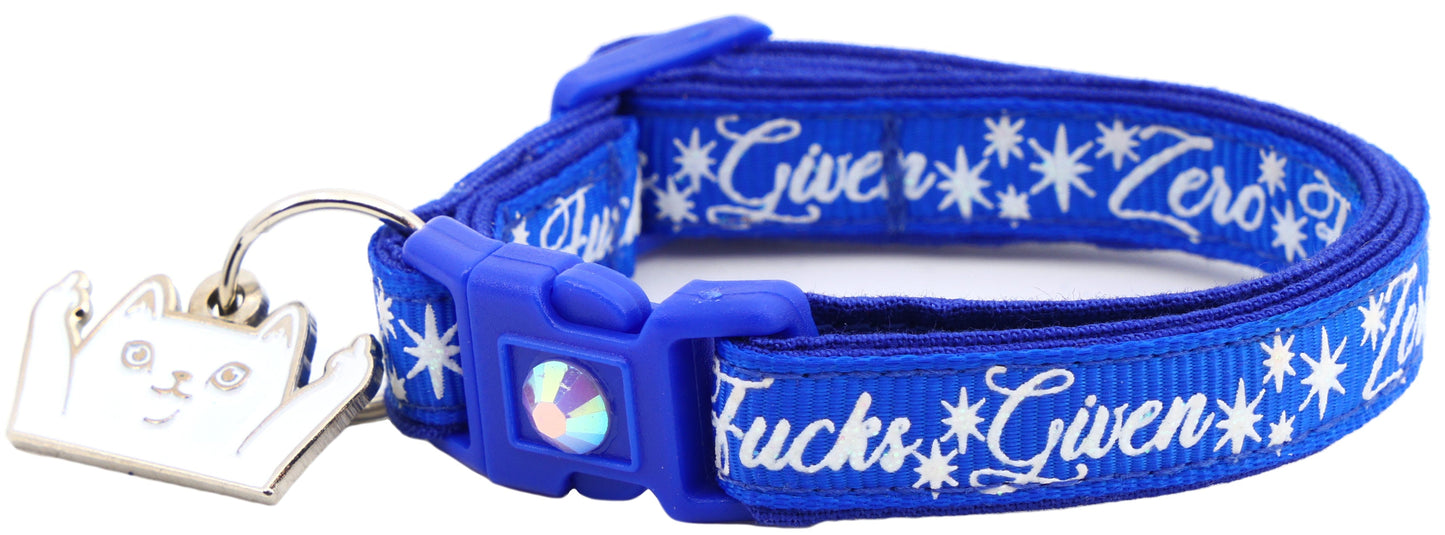 Zero Fucks Given Breakaway Cat Collar-17