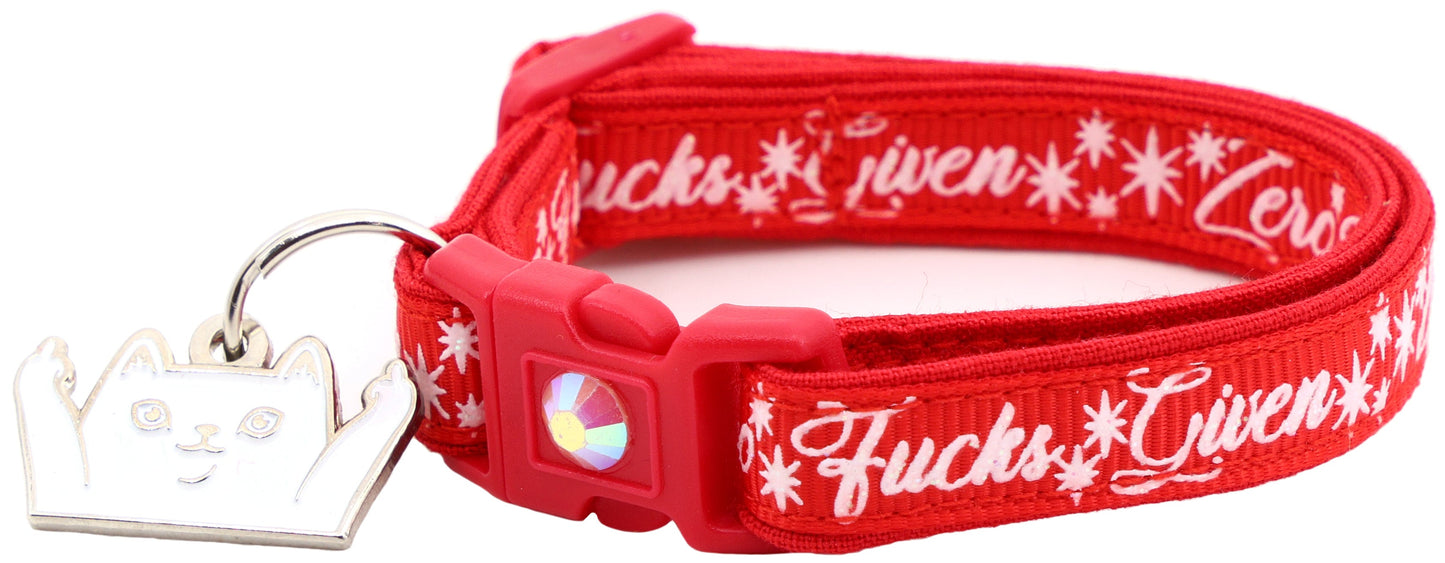 Zero Fucks Given Breakaway Cat Collar-20