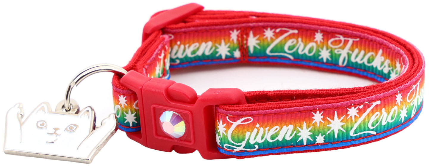 Zero Fucks Given Breakaway Cat Collar-21
