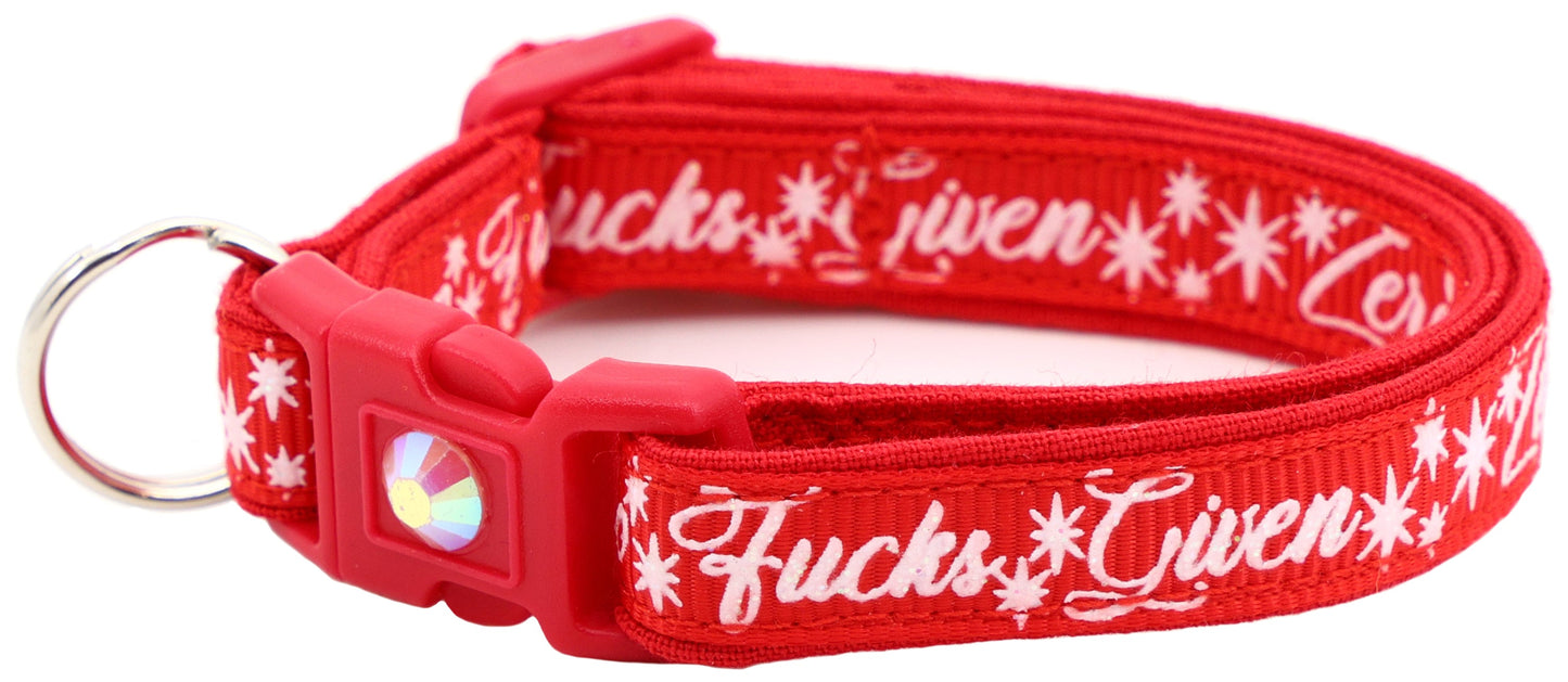 Zero Fucks Given Breakaway Cat Collar-42
