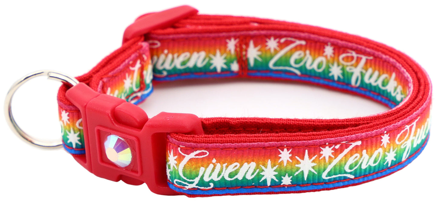Zero Fucks Given Breakaway Cat Collar-43