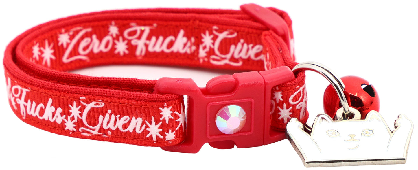 Zero Fucks Given Breakaway Cat Collar-31