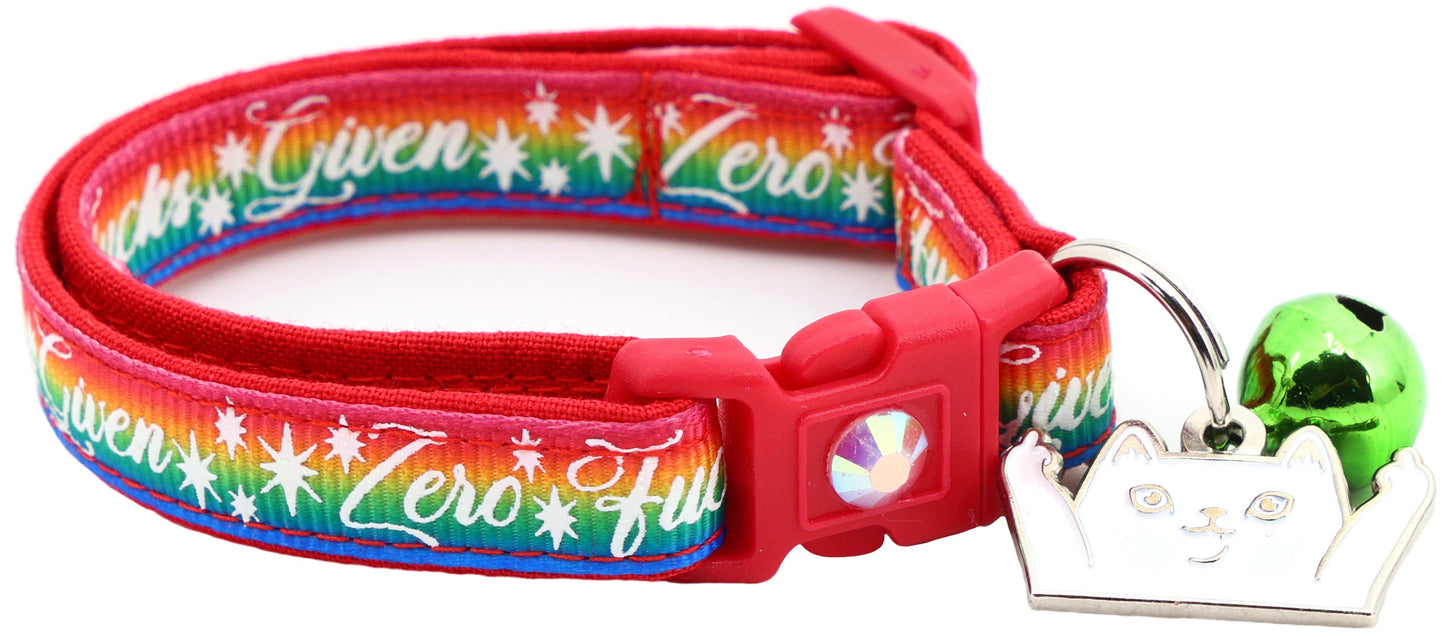 Zero Fucks Given Breakaway Cat Collar-32