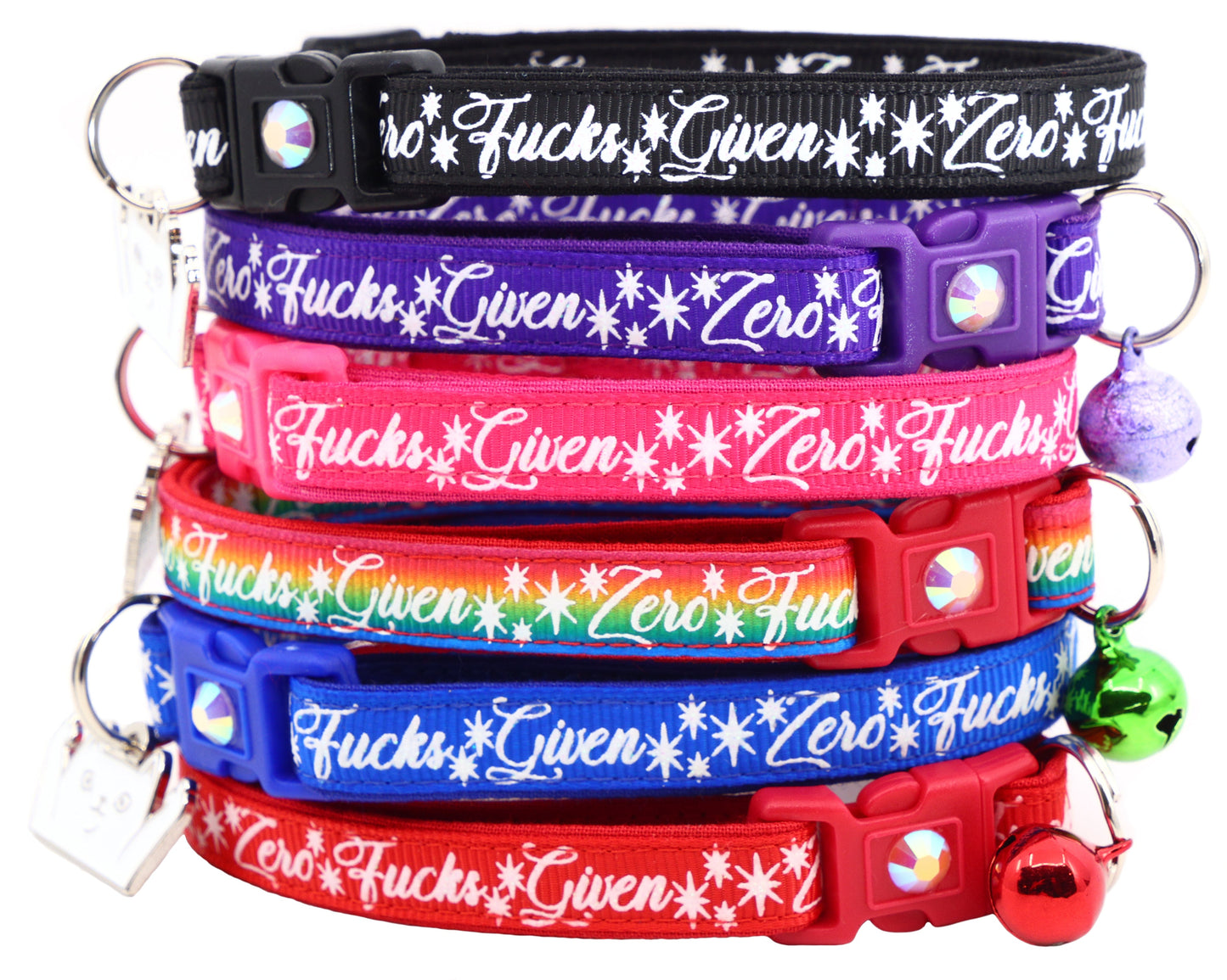 Zero Fucks Given Cat Collar