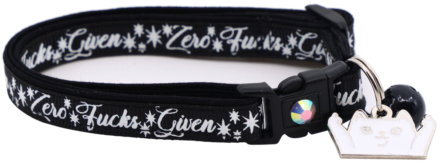Zero Fucks Given Breakaway Cat Collar-4