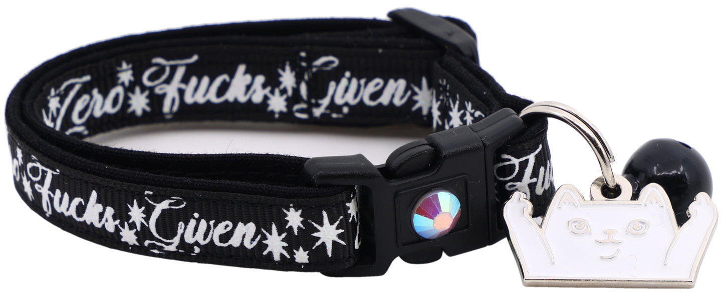 Zero Fucks Given Breakaway Cat Collar-27