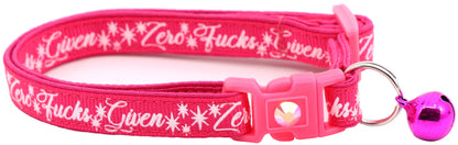 Zero Fucks Given Breakaway Cat Collar-12