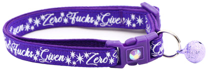 Zero Fucks Given Breakaway Cat Collar-13
