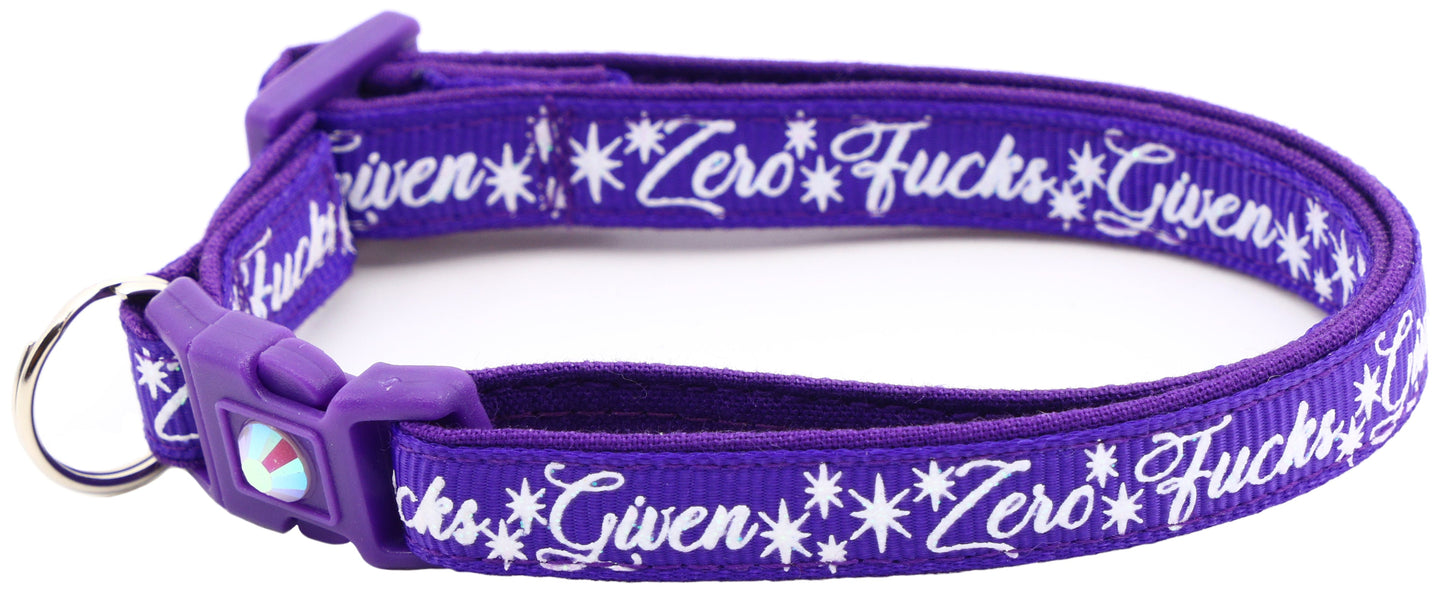 Zero Fucks Given Breakaway Cat Collar-46