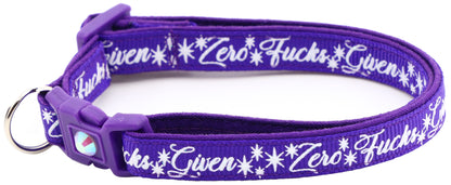Zero Fucks Given Breakaway Cat Collar-46