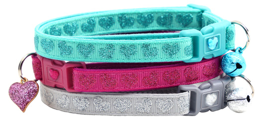 Hearts Design Cat Collar