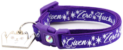 Zero Fucks Given Breakaway Cat Collar-19