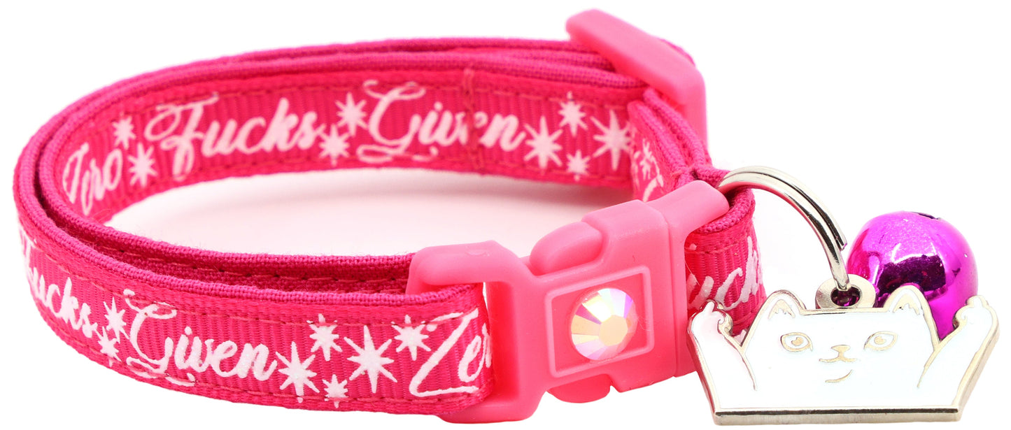 Zero Fucks Given Breakaway Cat Collar-29