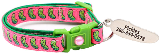 Pickles Print Cat Collar