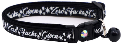 Zero Fucks Given Breakaway Cat Collar-1