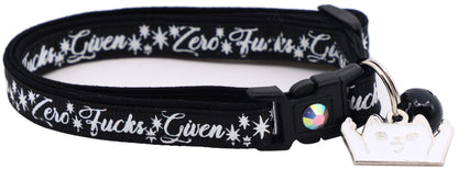 Zero Fucks Given Breakaway Cat Collar-4