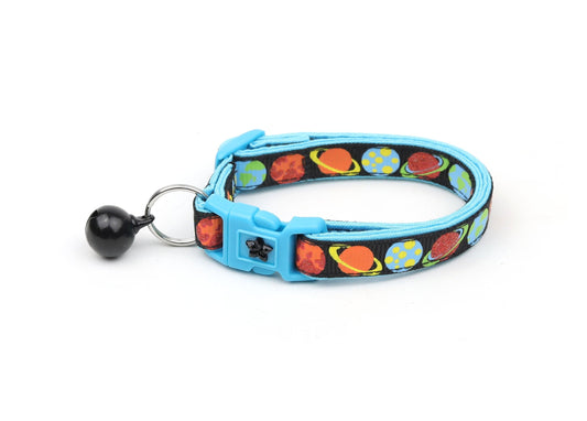 universe on Black Cat Collar