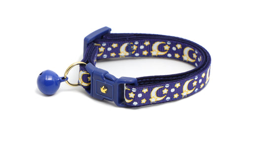 Moons and Stars Cat Collar