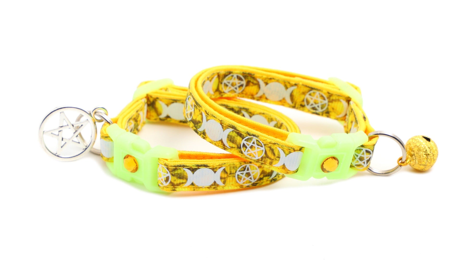 Witch's Familiar on Topaz Cat Collar-2