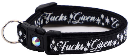 Zero Fucks Given Breakaway Cat Collar-38